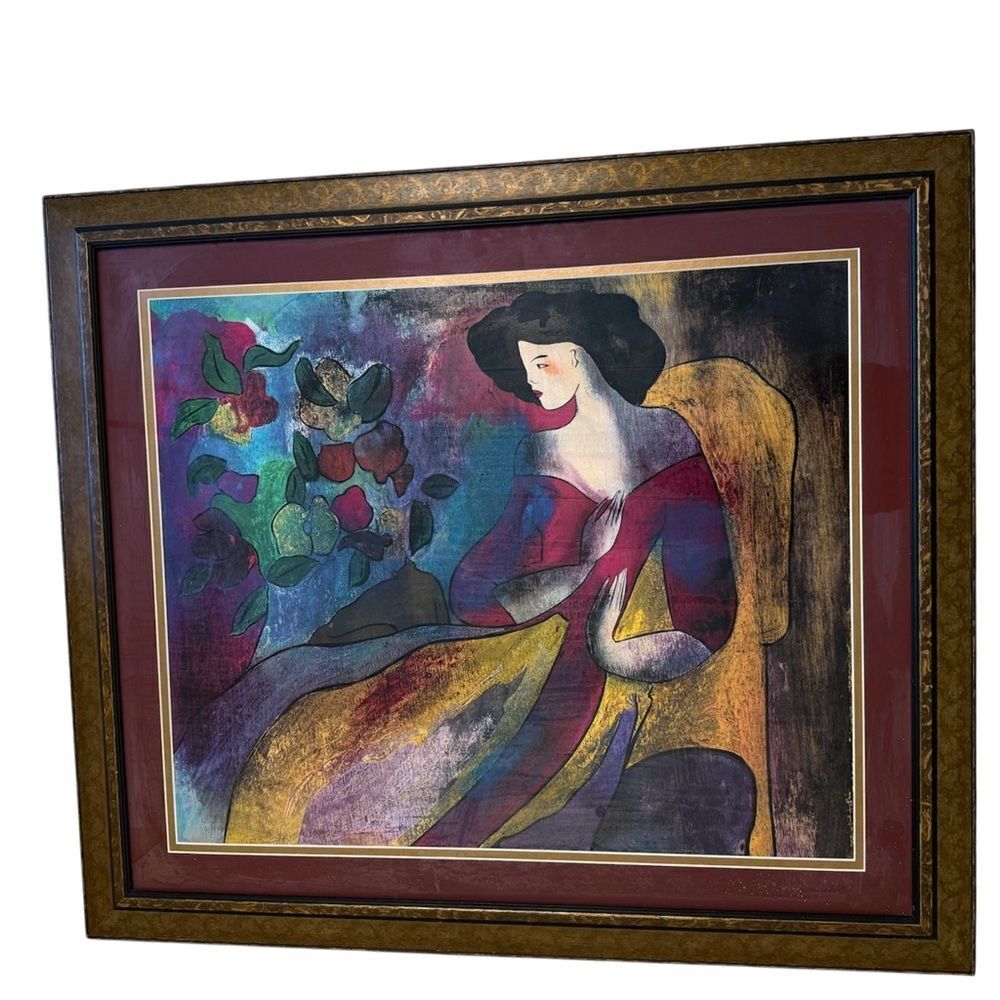 Linda Le Kinff "Anabella" Seriolithograph Custom Framed 2007